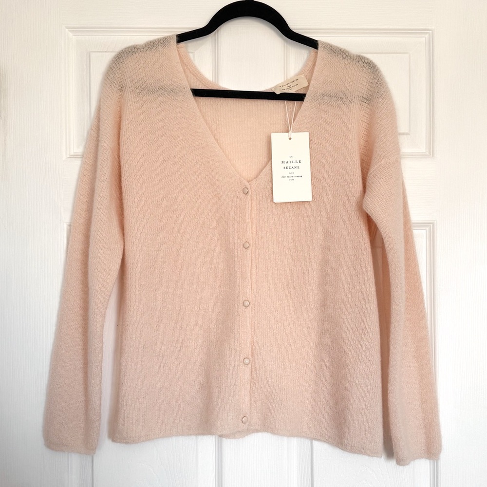 Sézane Barry Cardigan NWT - Rosy Beige